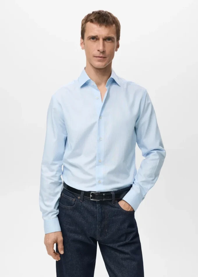 100% bavlna, slim fit, pruhované tričko 100% bavlna, slim fit, pruhované tričko
