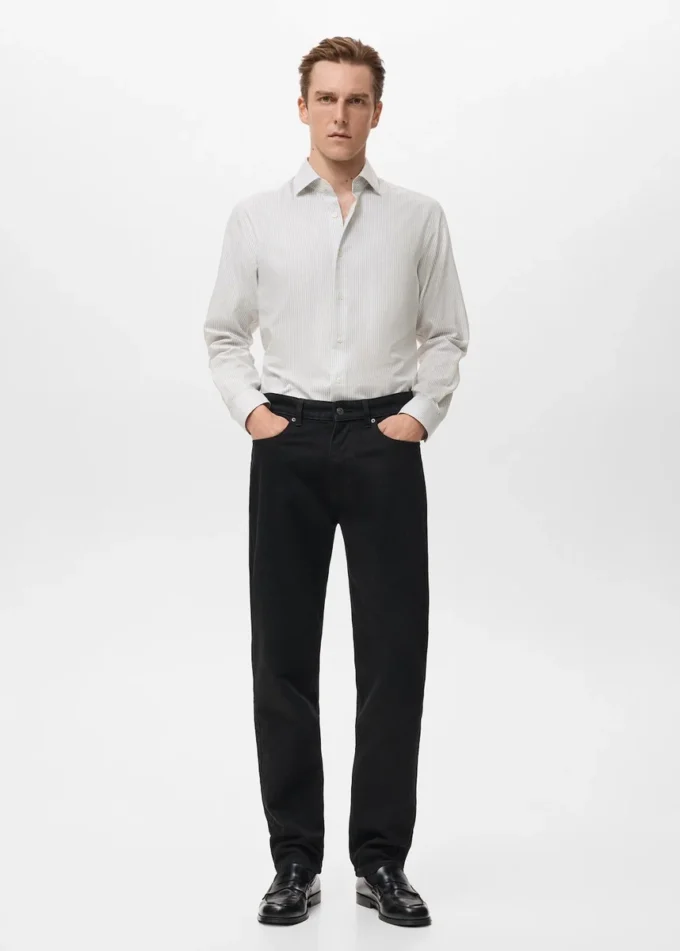 100% bavlna, slim fit, pruhované tričko 100% bavlna, slim fit, pruhované tričko