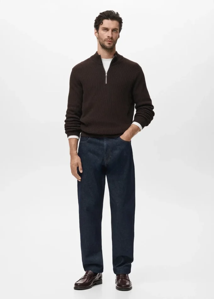 100% bavlna, svetr s výstřihem Perkins 100% bavlna, svetr s výstřihem Perkins