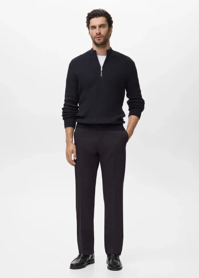 100% bavlna, svetr s výstřihem Perkins 100% bavlna, svetr s výstřihem Perkins