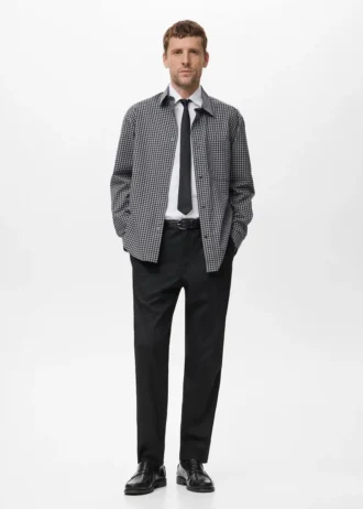 100% bavlna, volný střih, kostkovaná košile