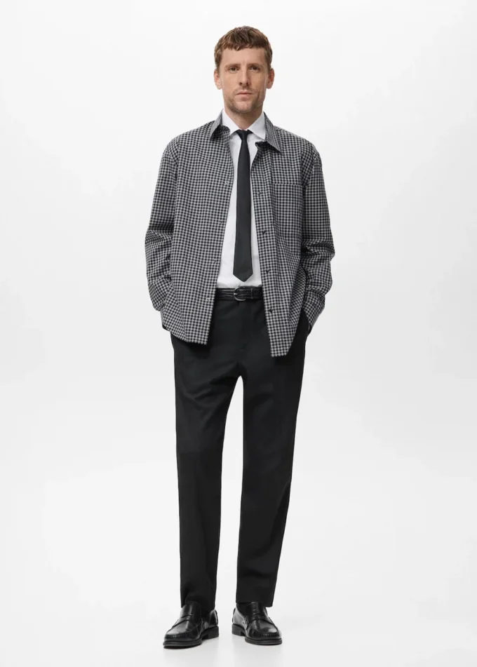 100% bavlna, volný střih, kostkovaná košile 100% bavlna, volný střih, kostkovaná košile