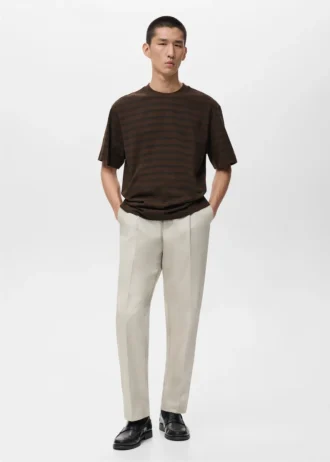 100% bavlna, volný střih, pruhované tričko