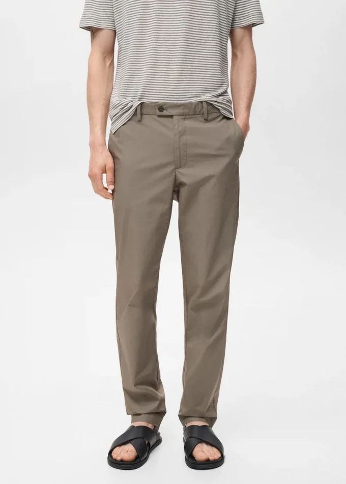 100% bavlněné kalhoty slim fit 100% bavlněné kalhoty slim fit