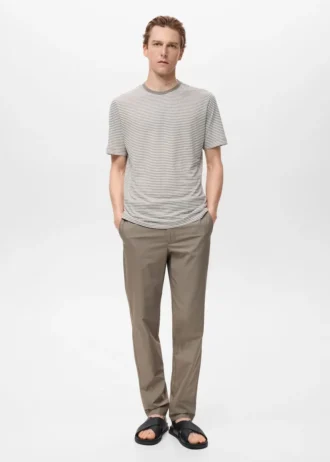 100% bavlněné kalhoty slim fit