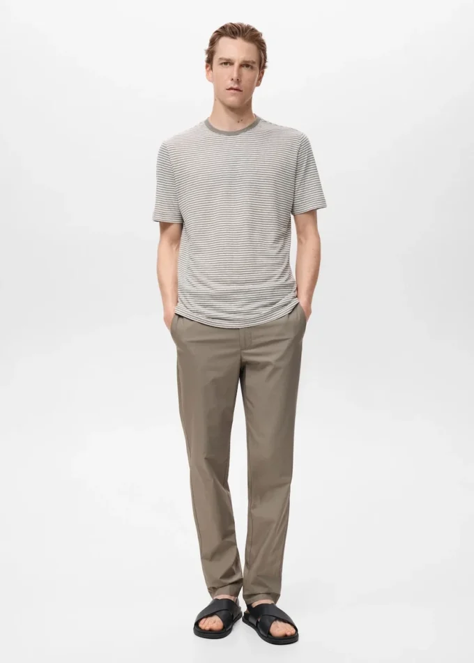 100% bavlněné kalhoty slim fit 100% bavlněné kalhoty slim fit