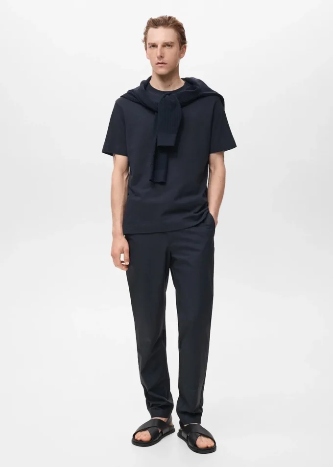 100% bavlněné kalhoty slim fit 100% bavlněné kalhoty slim fit