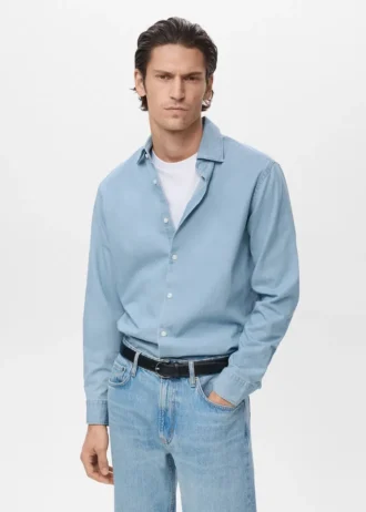 100% bavlněná košile z chambray