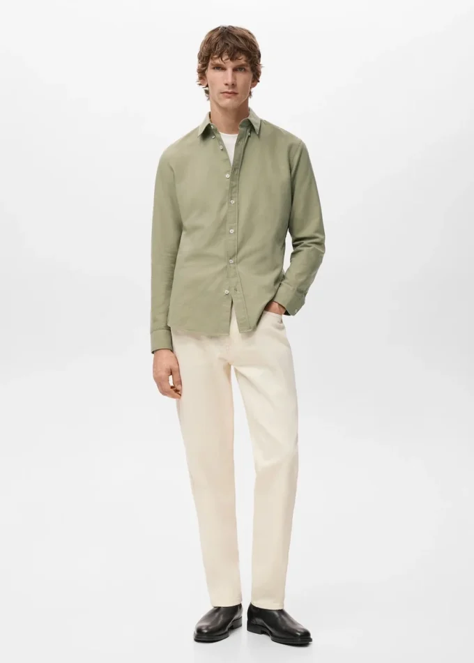 100% bavlněná oxfordská košile 100% bavlněná oxfordská košile