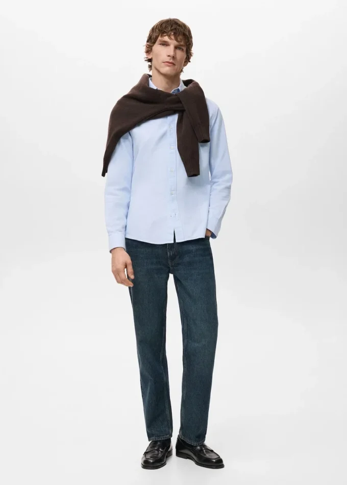 100% bavlněná oxfordská košile 100% bavlněná oxfordská košile