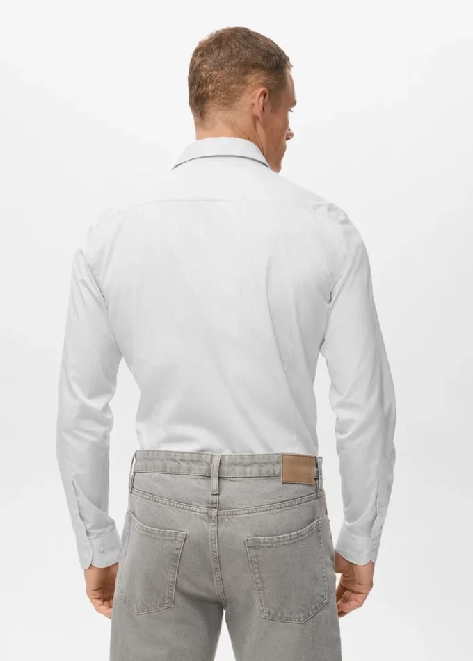 100% bavlněná pruhovaná košile slim fit 100% bavlněná pruhovaná košile slim fit