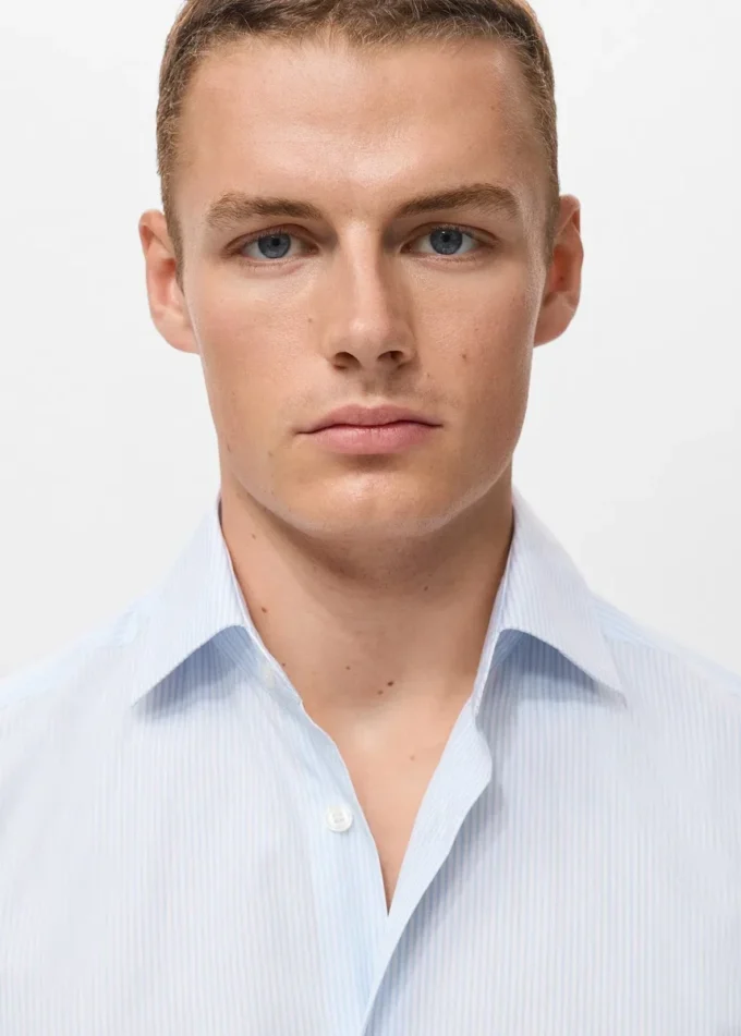100% bavlněná pruhovaná košile slim fit 100% bavlněná pruhovaná košile slim fit