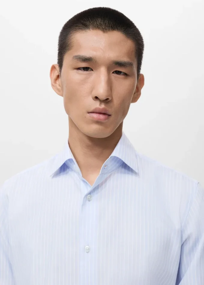 100% bavlněná pruhovaná košile slim fit 100% bavlněná pruhovaná košile slim fit