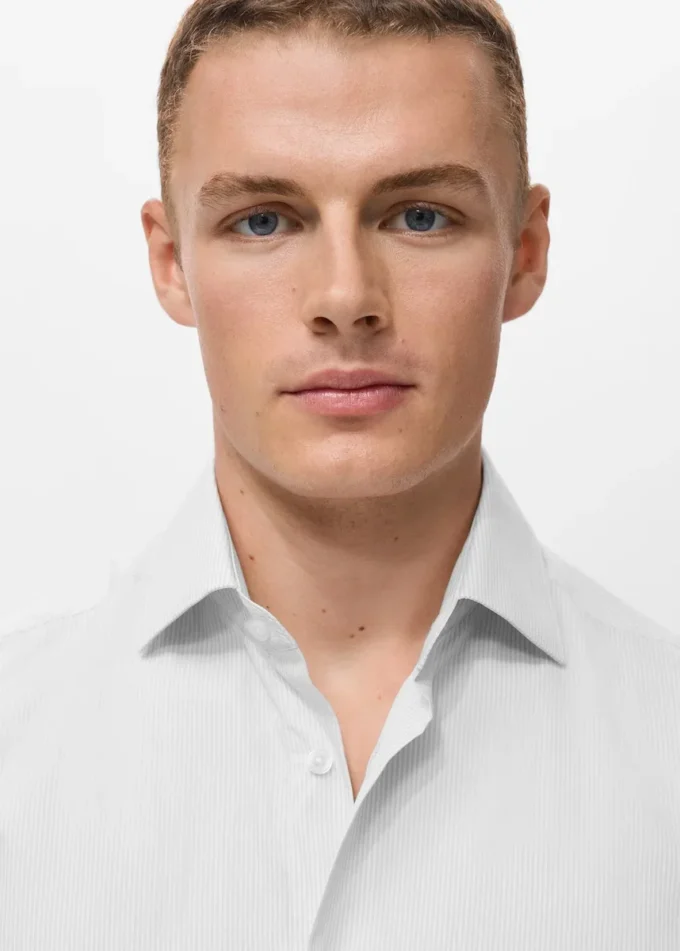 100% bavlněná pruhovaná košile slim fit 100% bavlněná pruhovaná košile slim fit