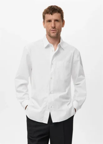 100% bavlněná pruhovaná košile volného střihu