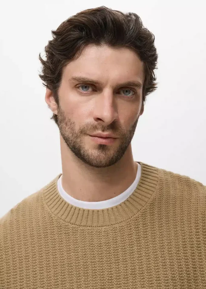 100% bavlněný strukturovaný svetr 100% bavlněný strukturovaný svetr