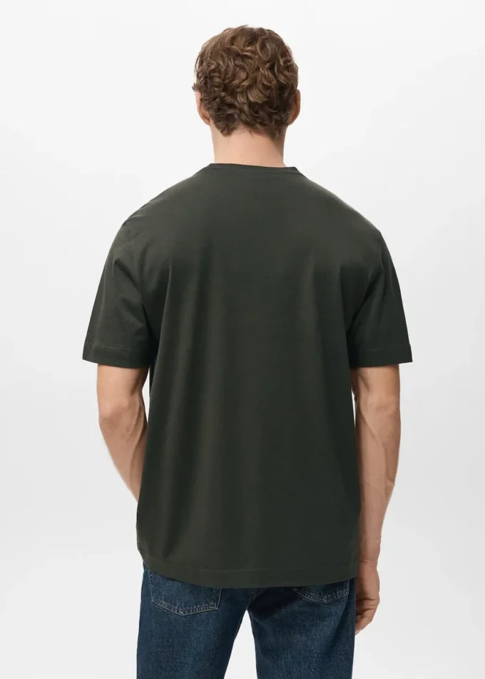 100% bavlněné tričko s pravidelným střihem 100% bavlněné tričko s pravidelným střihem