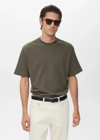 100% bavlněné tričko s volným střihem a strukturovaným povrchem