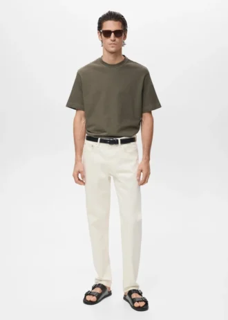 100% bavlněné tričko s volným střihem a strukturovaným povrchem