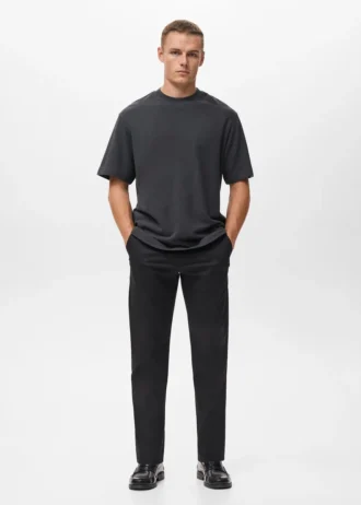 100% bavlněné tričko s volným střihem a strukturovaným povrchem