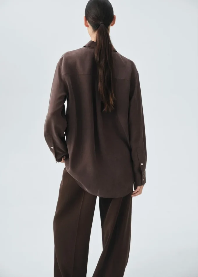 100% hedvábná oversized košile 100% hedvábná oversized košile