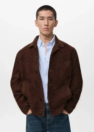 100% kožená bunda s kapsami