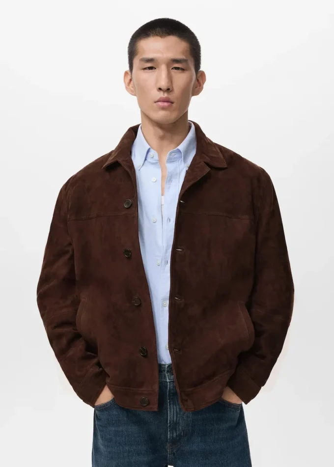 100% kožená bunda s kapsami 100% kožená bunda s kapsami