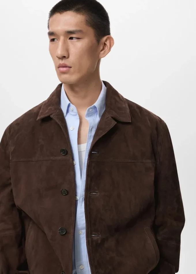 100% kožená bunda s kapsami 100% kožená bunda s kapsami