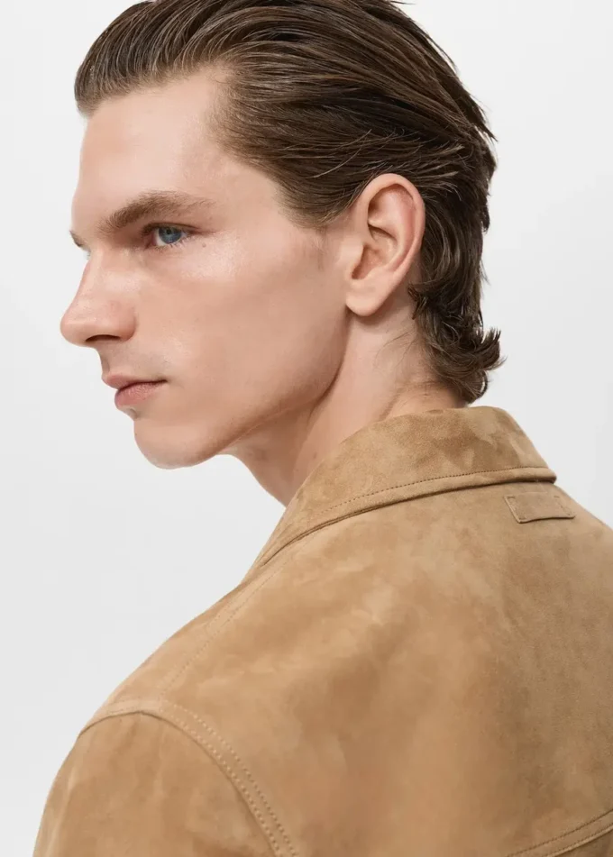 100% kožená bunda s kapsami 100% kožená bunda s kapsami