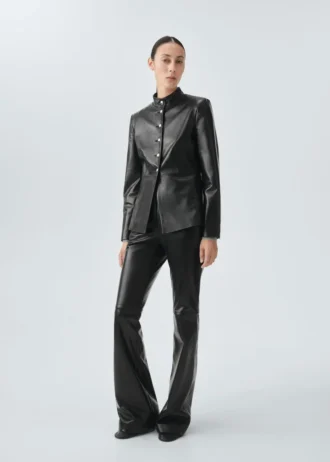 100% kožené kalhoty do zvonu