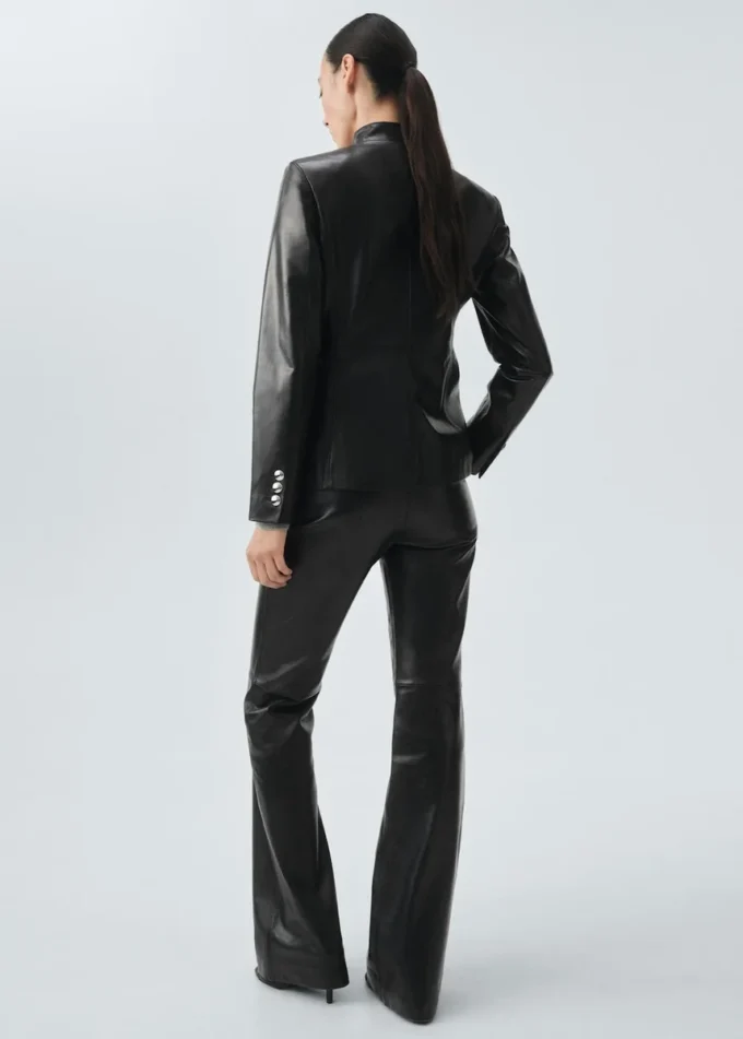 100% kožené kalhoty do zvonu 100% kožené kalhoty do zvonu