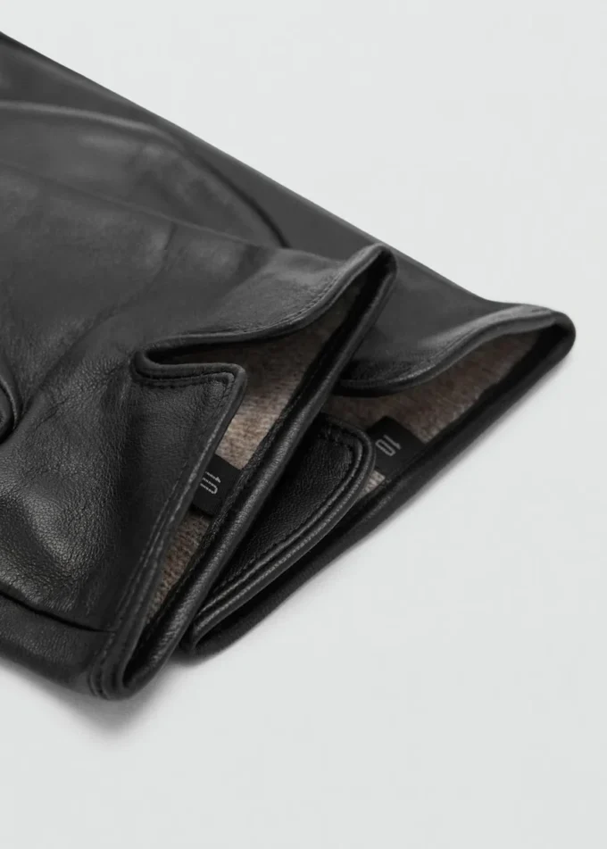 100% kožené rukavice s prošívanými detaily 100% kožené rukavice s prošívanými detaily