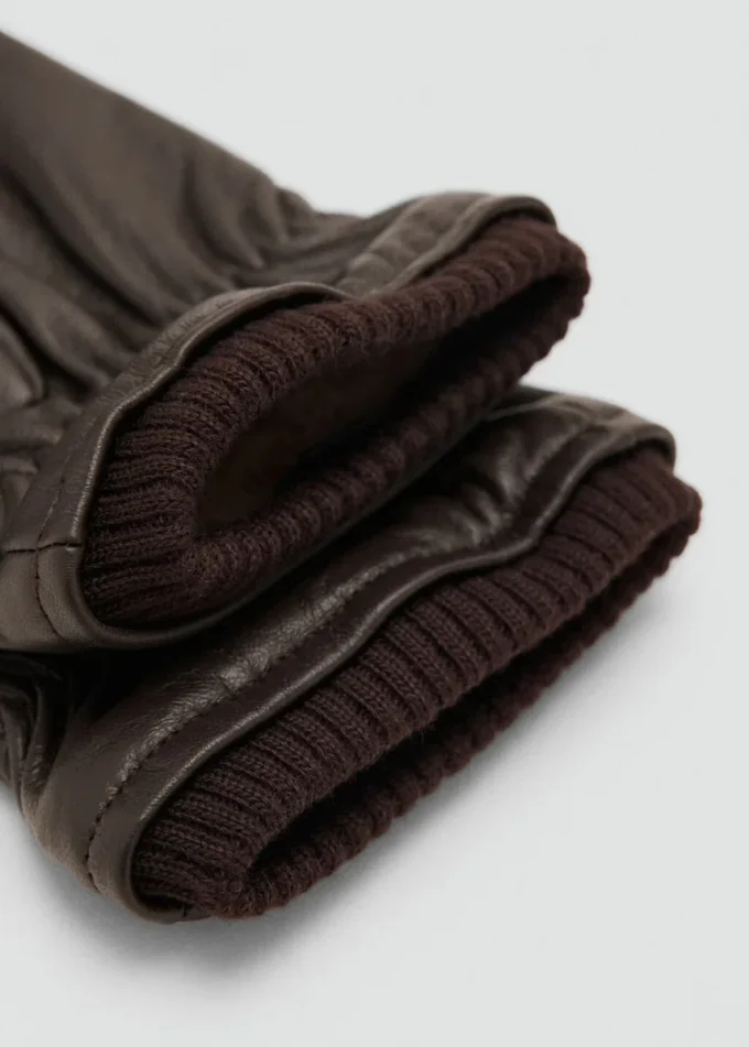 100% kožené rukavice s volánkovým detailem 100% kožené rukavice s volánkovým detailem