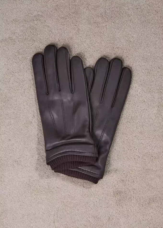 100% kožené rukavice s volánkovým detailem 100% kožené rukavice s volánkovým detailem