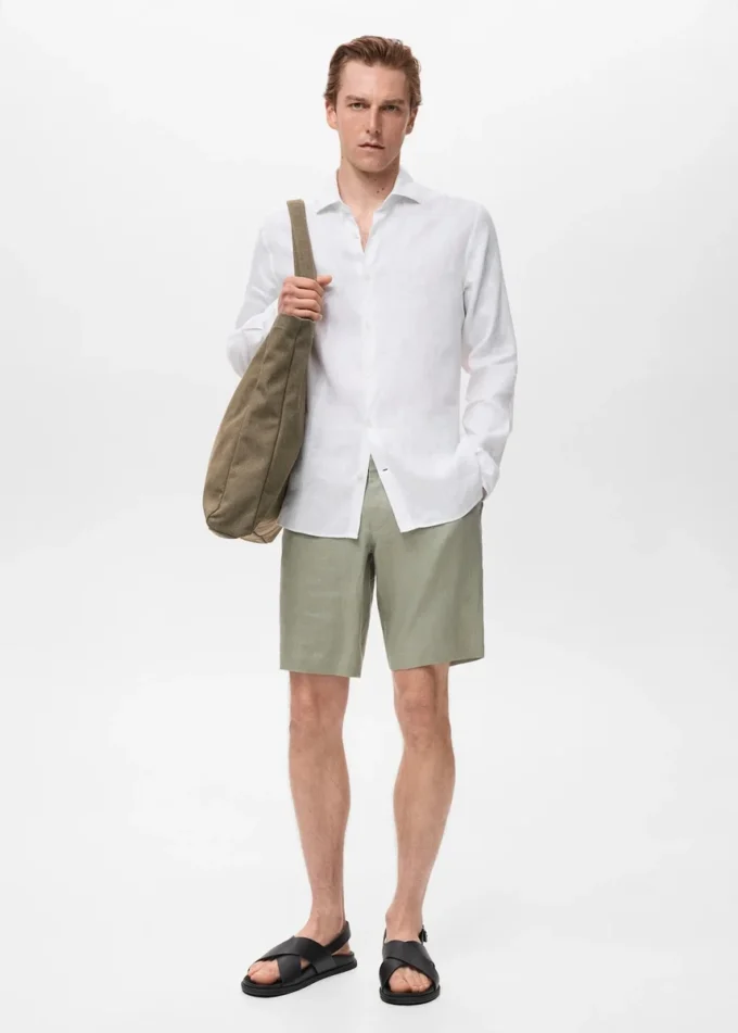 100% lněná košile slim fit 100% lněná košile slim fit