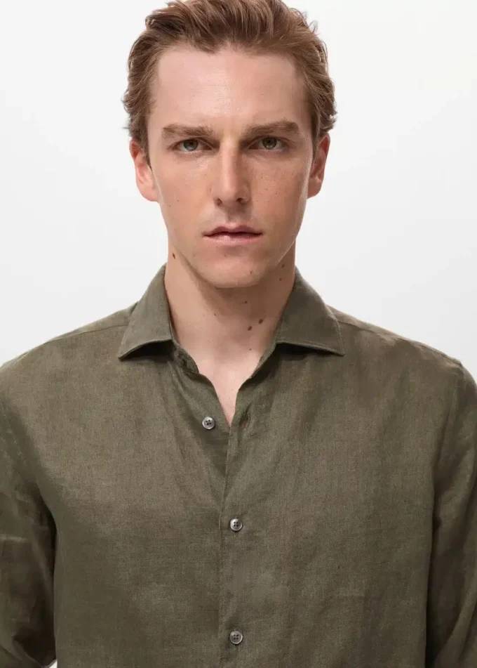 100% lněná košile slim fit 100% lněná košile slim fit