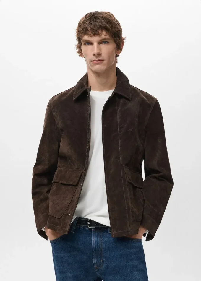 100% semišová kožená bunda 100% semišová kožená bunda