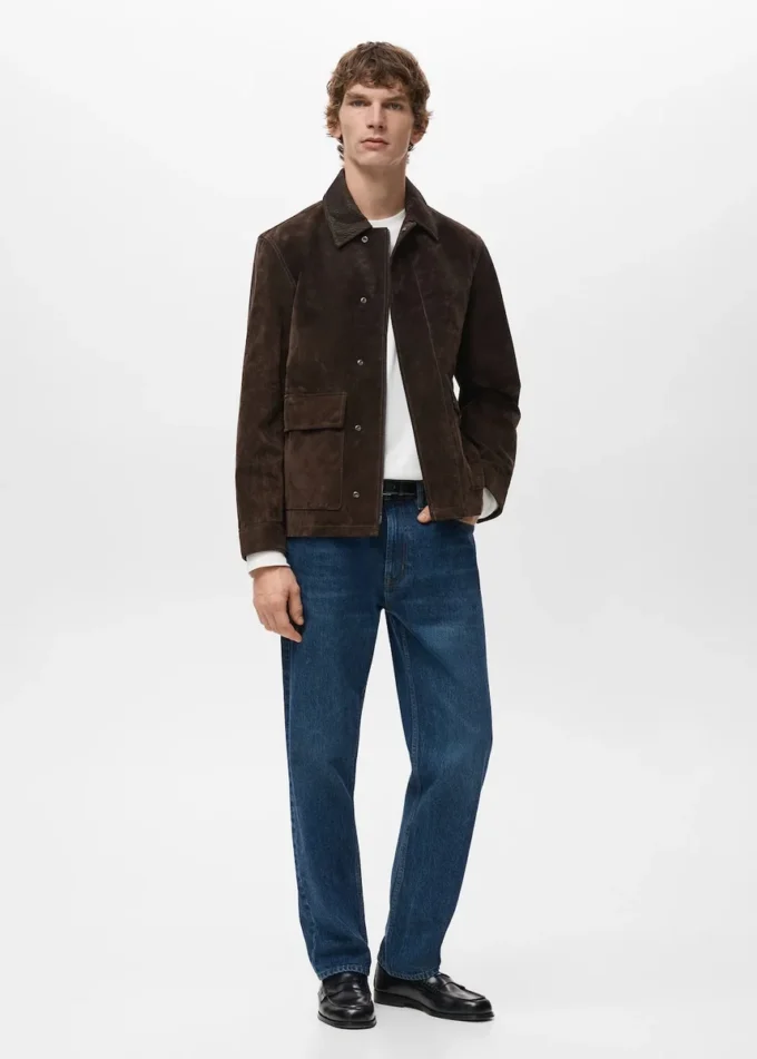 100% semišová kožená bunda 100% semišová kožená bunda