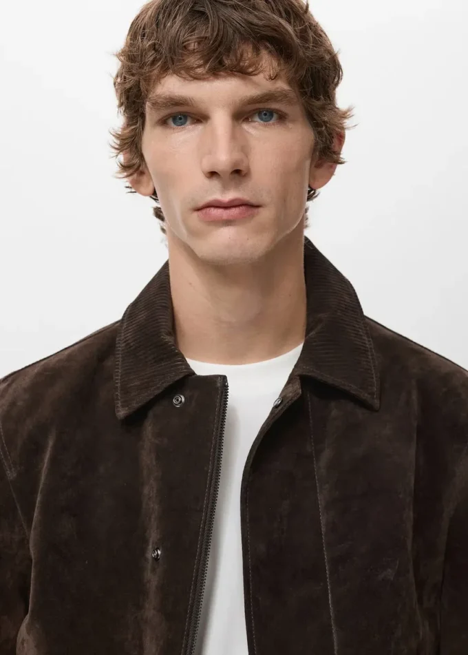 100% semišová kožená bunda 100% semišová kožená bunda