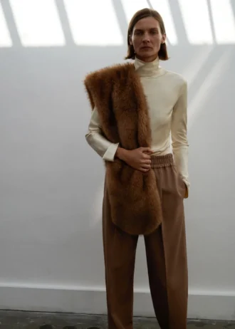 100% vlněné kalhoty s elastickým pasem