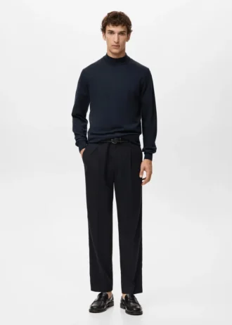 100% vlněný svetr s rolákem