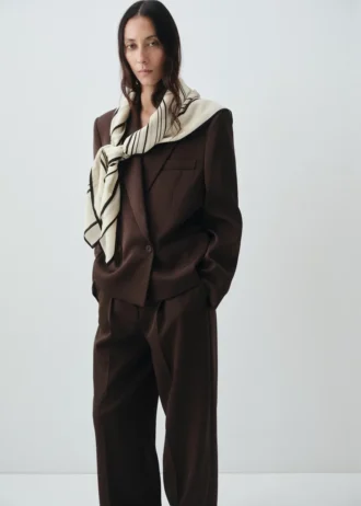 100% vlněný šátek s geometrickým potiskem