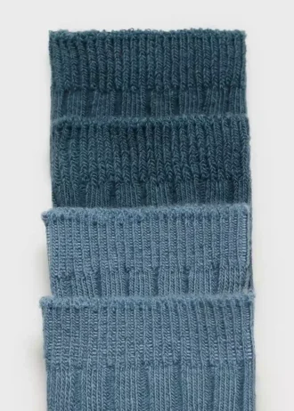 2 balení žebrovaných ponožek