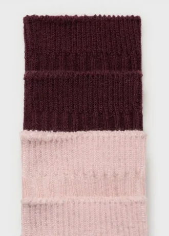 2 balení žebrovaných ponožek