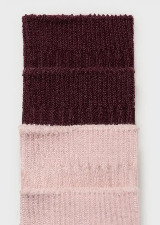 2 balení žebrovaných ponožek