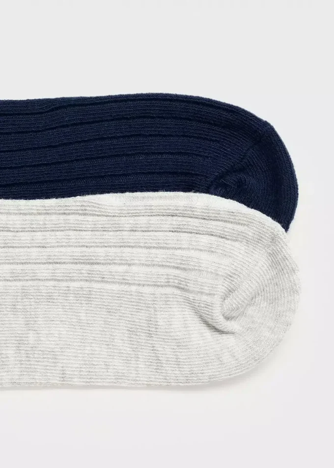 2 balení žebrovaných ponožek 2 balení žebrovaných ponožek