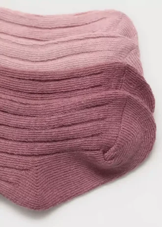 2 balení žebrovaných ponožek