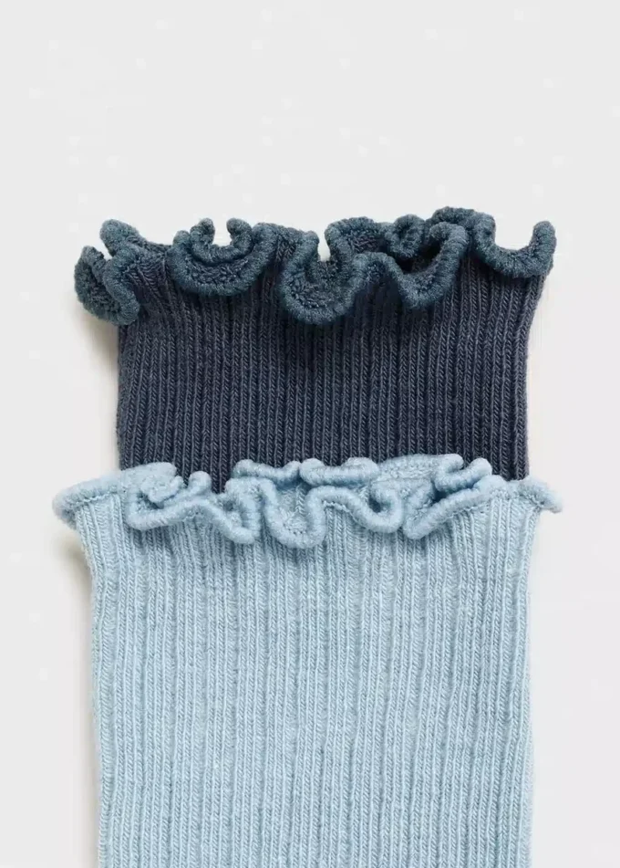 2 balení žebrovaných ponožek 2 balení žebrovaných ponožek