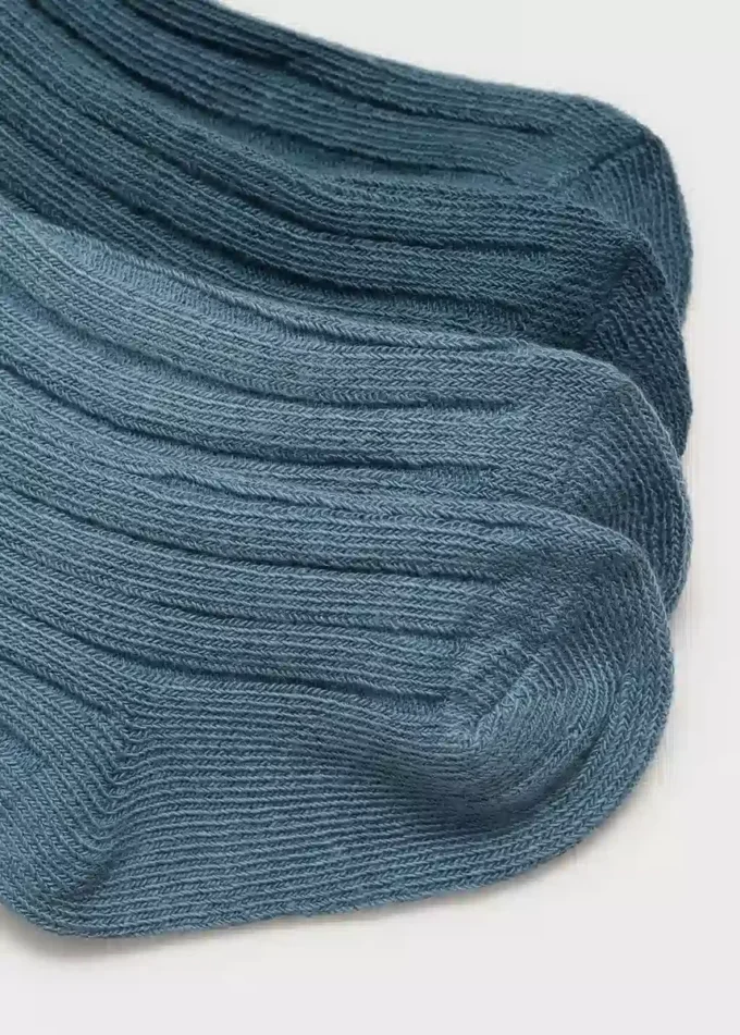 2 balení žebrovaných ponožek