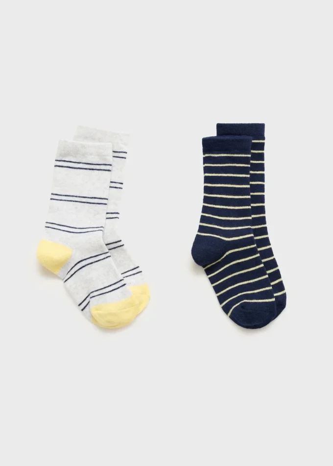 2 balení pruhovaných ponožek 2 balení pruhovaných ponožek